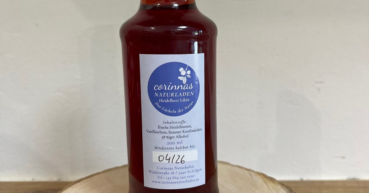 Heidelbeerlikör - Liköre - Shop | Corinnas Naturladen