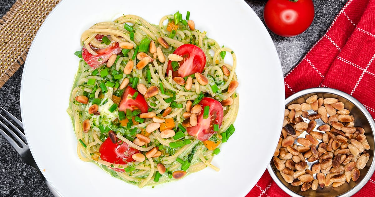 Rahmspinat Pasta - Veggie | Cooks-Report.de