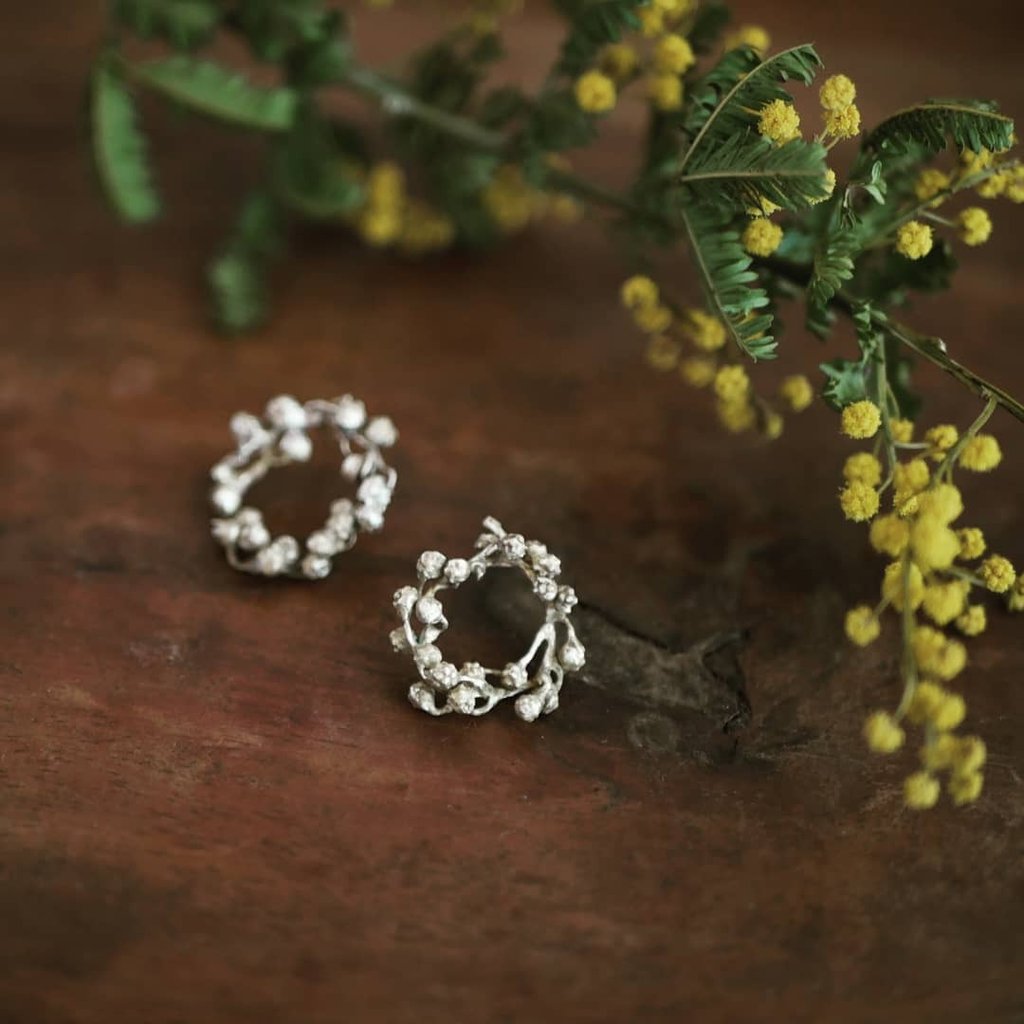 植物モチーフの金属アクセサリー】 | YUKIKO MATSUI 植物金工