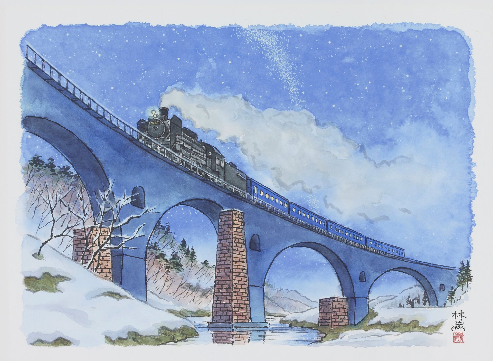 超美品 村田 林藏 真作 Rinzo MURATA 薬師寺夕照 8号変扇面 絵画
