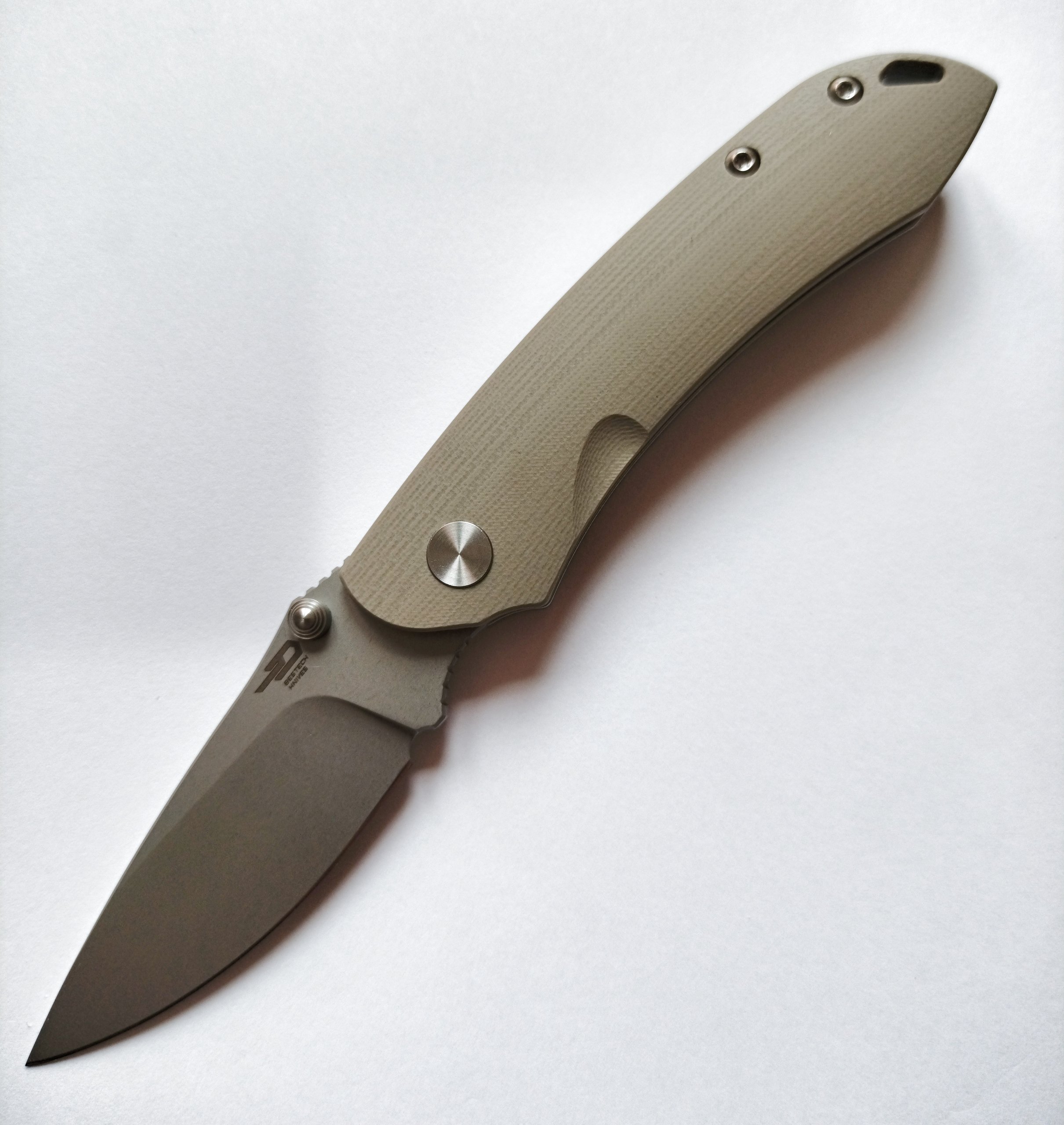 Bestech Twisted Junzi Tan G10 Stonewash - T.A. Custom Shop