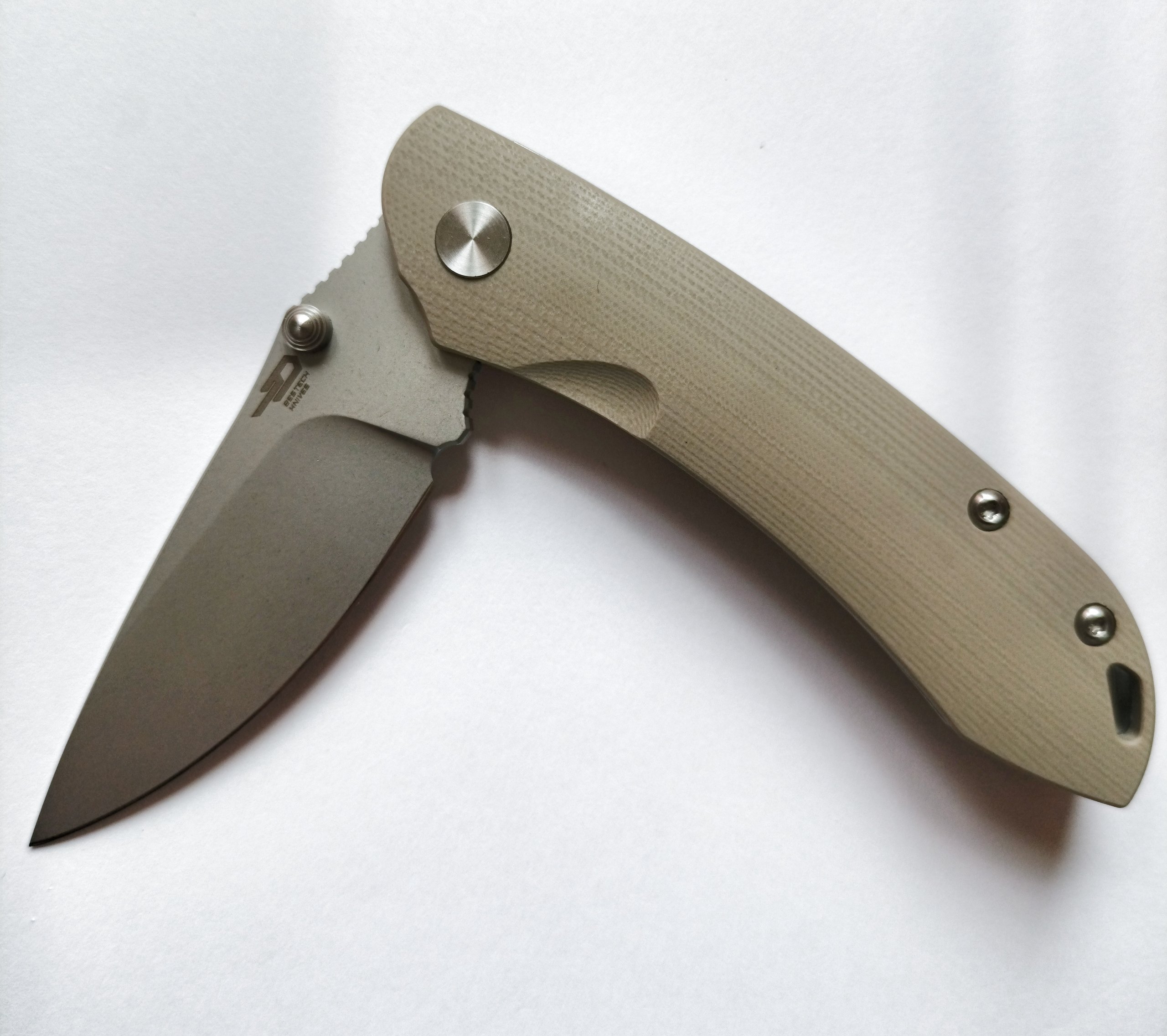 Bestech Twisted Junzi Tan G10 Stonewash - T.A. Custom Shop