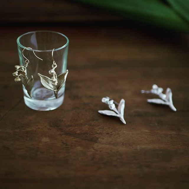 植物モチーフの金属アクセサリー】 | YUKIKO MATSUI 植物金工