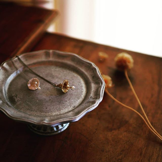 植物モチーフの金属アクセサリー】 | YUKIKO MATSUI 植物金工