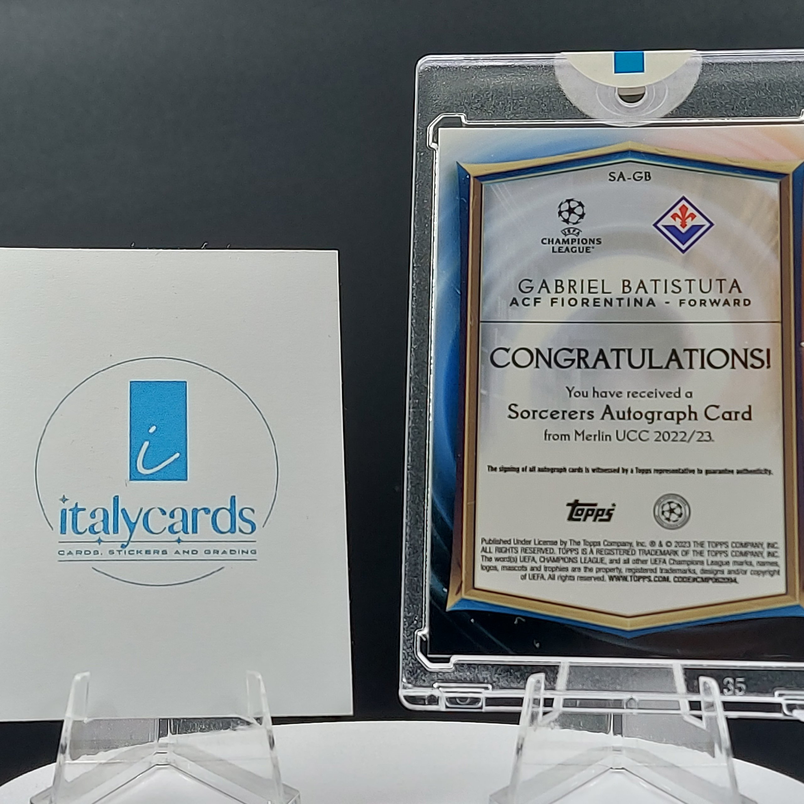 2023 Topps Merlin Gabriel Batistuta auto 14/25 - Topps