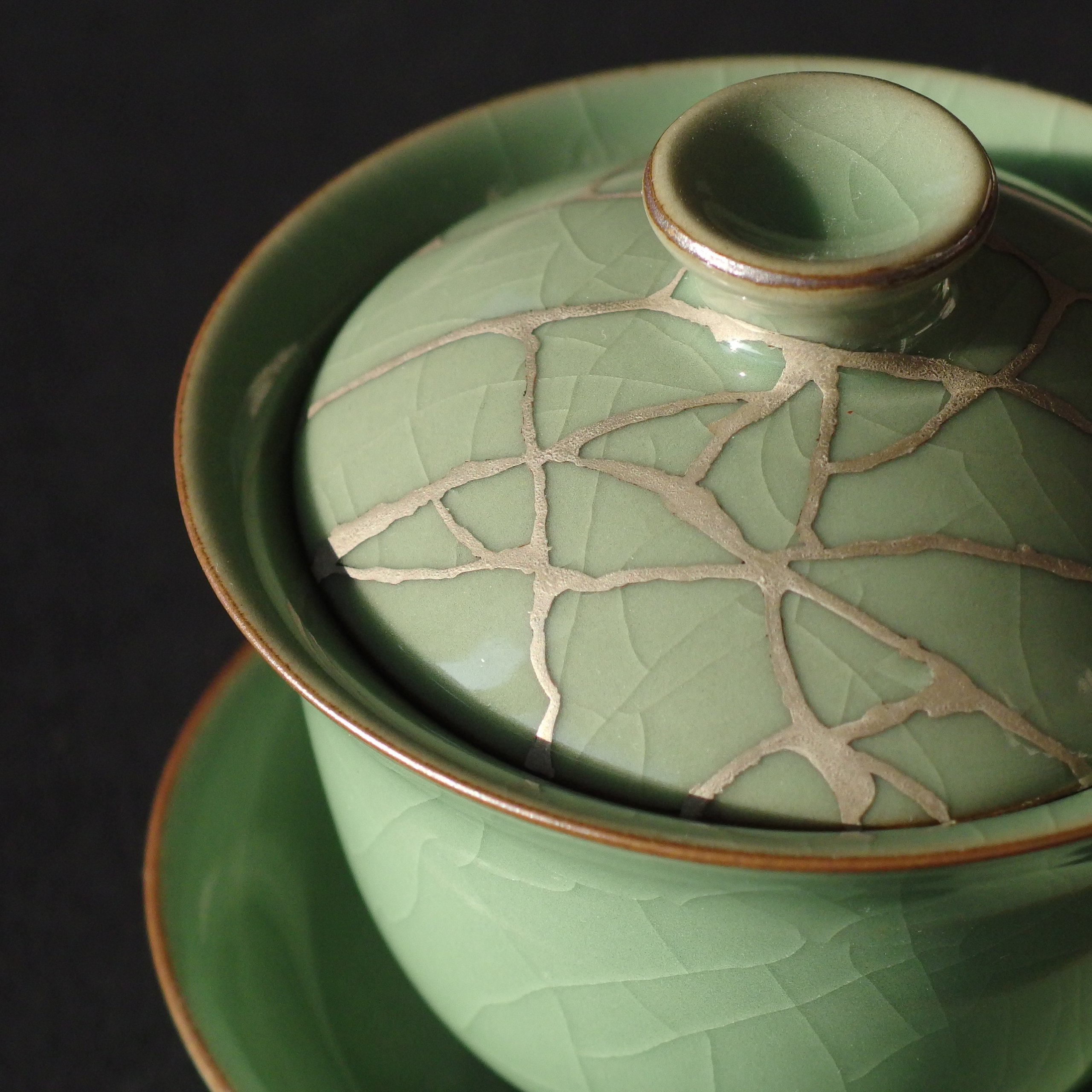 御深井　盃　金継ぎ Gallery | 金継ぎ つぎのば - kintsugi aikozushi