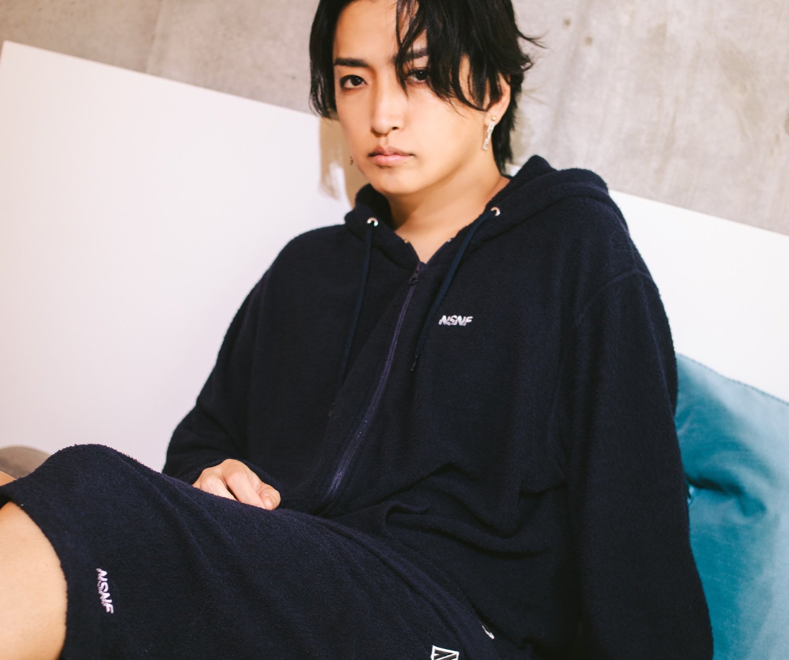 NSNF Pile Logo Zip Hoodie 明希　シド NSNF Pile Logo Zip Hoodie 明希シド
