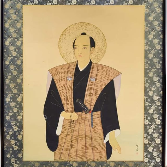 真作　西山真一　薔薇　8号　油彩肉筆画　日本芸術院特　文部大臣賞　師・鈴木千久馬 真作 西山真一 薔薇 8号 油彩肉筆画 日本芸術院特 文部大臣