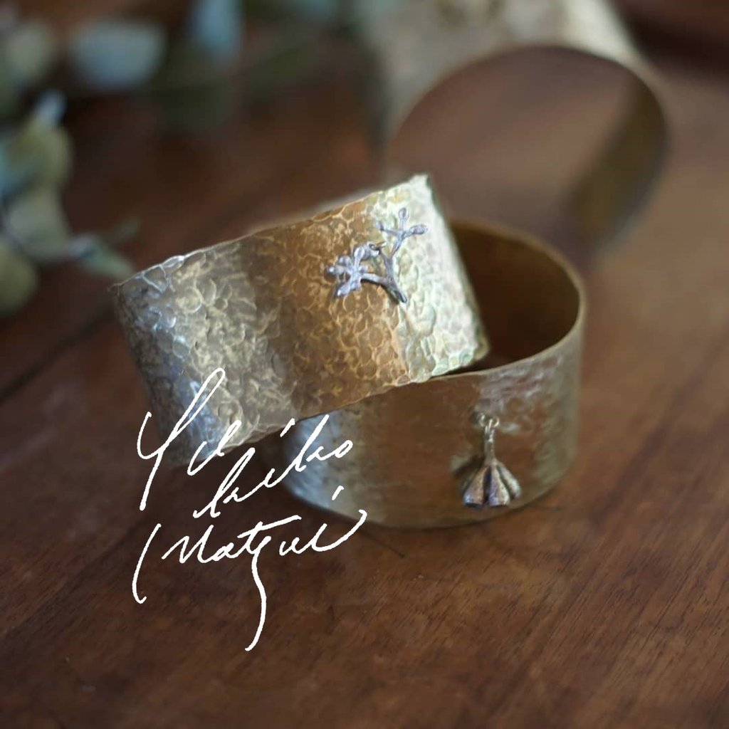 【専用】YUKIKO MATSUI ユキコマツイ　ブローチ　麦 植物モチーフの金属アクセサリー】 | YUKIKO MATSUI 植物金工