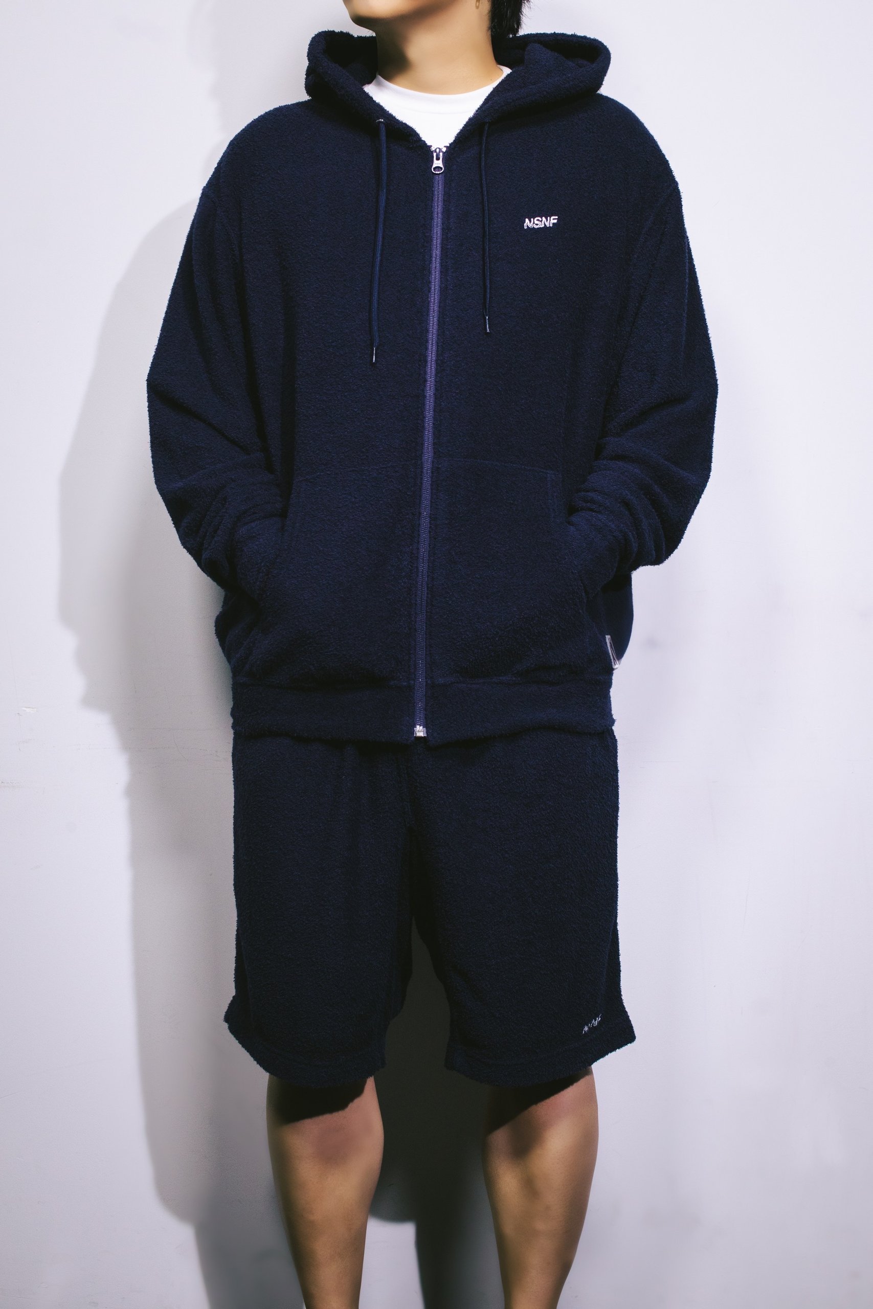 NSNF Pile Logo Zip Hoodie 明希　シド Pile Logo Setup - #04 COLLECTION - ARCHIVE | シド 明希が表現